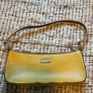 Kate Spade Vintage Leather Shoulder Bag in Mustard Yellow